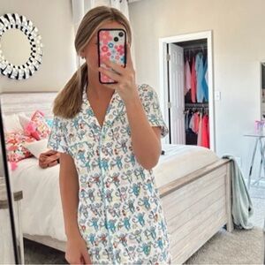 Roller rabbit Playful Monkey Print Pajama Set